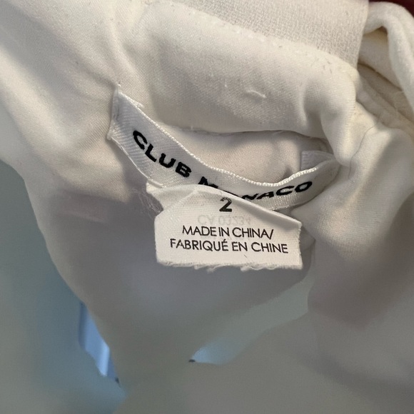 CLUB MONACO DAVIE DRESS - Size 2 - white dress mini - Picture 4 of 5